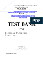 Test Bank For Personal Financial Planning 2nd Edition Altfest