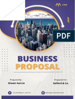 Purple and Yellow Modern Bussines Proposal Cover Document A4