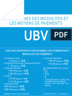 PROGRAMMES DES MODALITES Et Les MOYENS DE PAIEMENTS