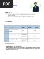 @adivesh Resume. PDF Fresh