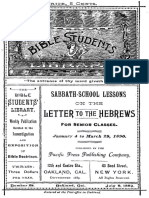 1890 1st 1 Letter To The Hebrews