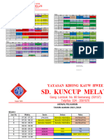 Jadwal Pelajaran SD Kuncup Melati TP 23 - 24