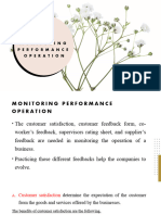 Monitoring Performance
