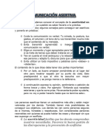 Comunicación Asertiva Discurso