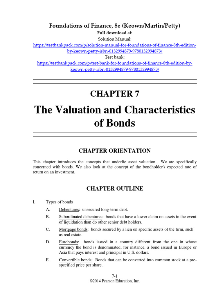 Foundations of Finance 8th Edition Keown Solutions Manual 1 PDF
