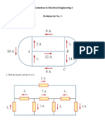 Introduction To Electrical Engineering Problem Set No. 3