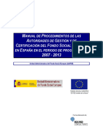 Manual Procedimientos AGyAC FSE 2007-2013