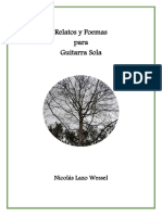 Relatos y Poemas para Guitarra Sola, N. Lazo W. Derechos de Autor