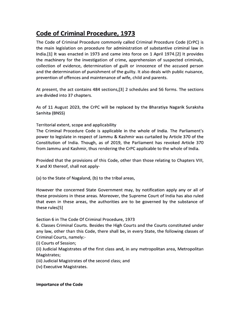 Crpc Class Test Portion Pdf