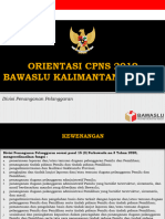 Orientasi CPNS Bawaslu 2019 (Akbar Fahreza)