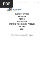 Notes Grade 10 Business Studies Term 2 2023 | PDF | Partnership | Sole ...