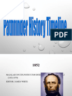 Pathfinder History Timeline