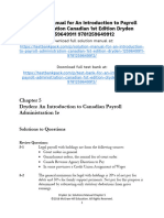 Payroll Canadian 1st Edition Dryden Solutions Manual 1