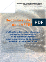 Recommandations n°GT29R1F1 - AFTES