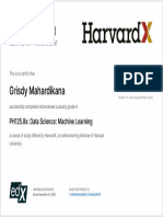 HarvardX Machine Learning Certificate