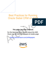 Best Practices For Running Oracle Siebel CRM On Aws