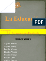 UNIDAD I La Educación