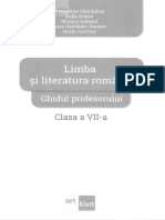 Limba Si Literatura Romana - Clasa 7 - Ghidul Profesorului - Florentina Samihaian, Sofia Dobra, Monica Halaszi, Anca Davidoiu-Roman, Horia Corches