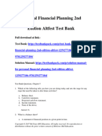 Personal Financial Planning 2nd Edition Altfest Test Bank 1