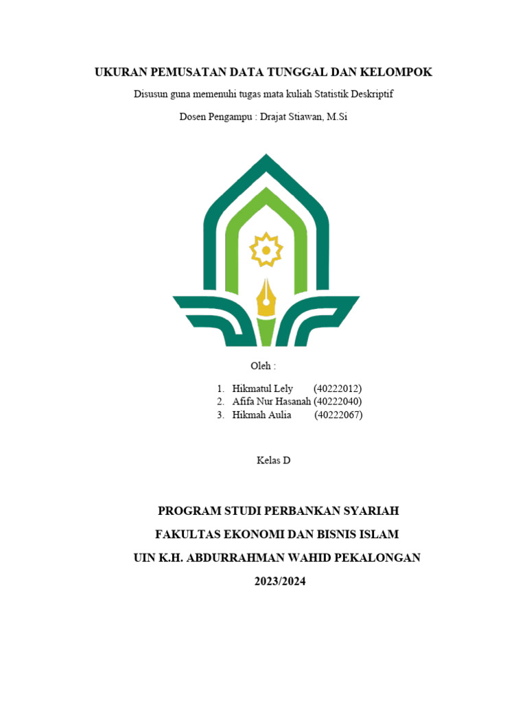 Statiska Kelompok 4 New Pdf