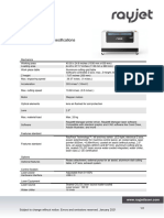 Rayjet400 Technical - Datasheet 8 22