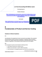 Fundamentals of Cost Accounting 5th Edition Lanen Solutions Manual 1