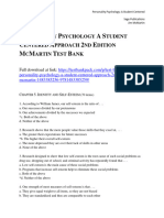Personality Psychology A Student Centered Approach 2nd Edition McMartin Test Bank 1