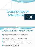 Classification of Malocclusion Final