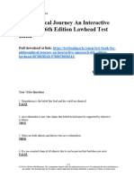 Philosophical Journey An Interactive Approach 6th Edition Lawhead Test Bank 1