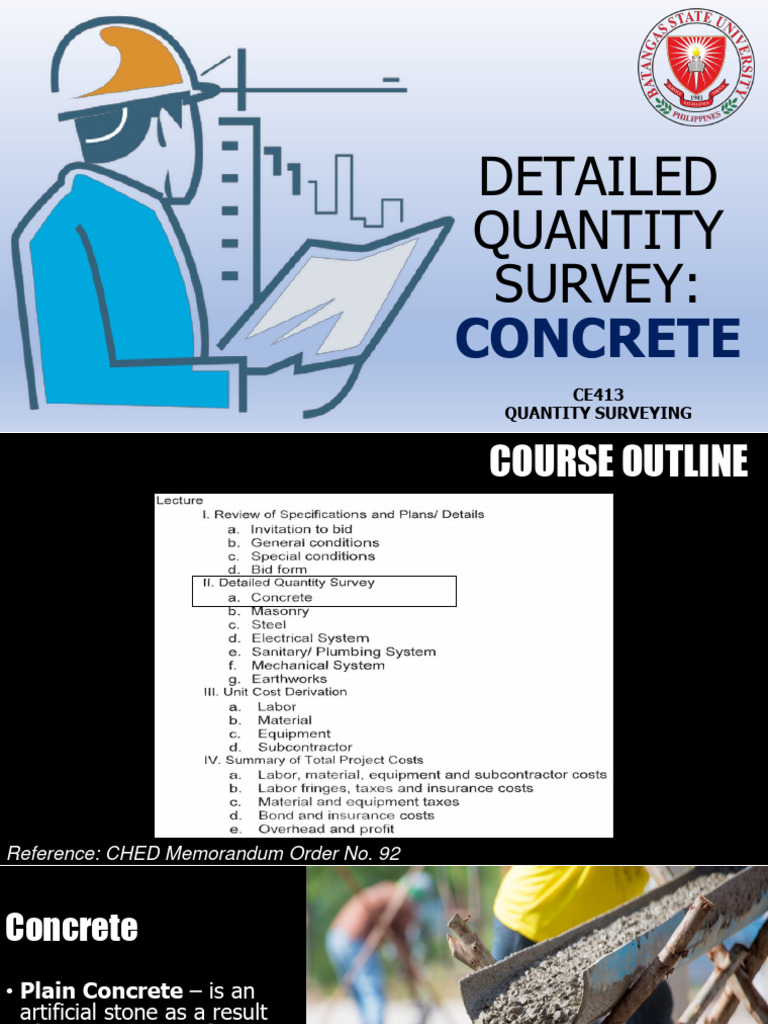 Concrete Quantity Survey Guide | PDF