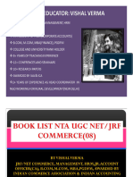 Best Book List Commerce by Vishal Verma