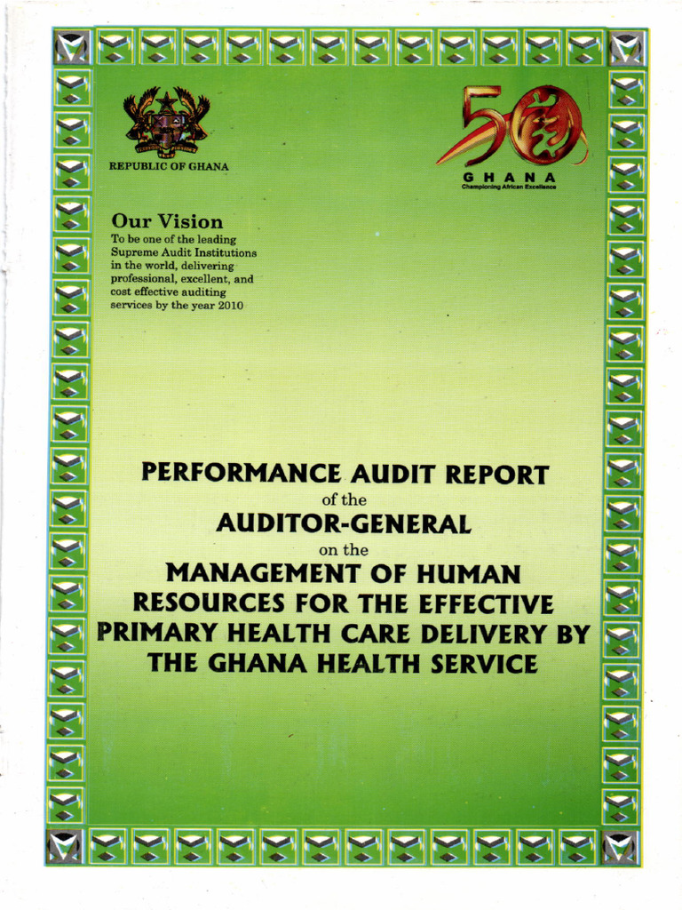 Performance Audit Report of The Auditor-General On The Management of ...