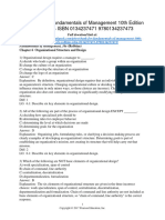 Fundamentals of Management 10th Edition Robbins Test Bank 1