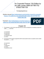 Corporate Finance 11th Edition Ross Test Bank 1