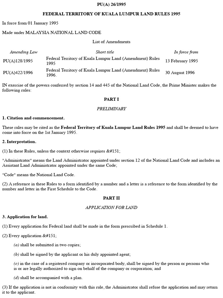 federal-territory-of-kuala-lumpur-land-rules-1995-pdf-lease-insurance