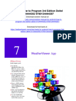 Android How To Program 3rd Edition Deitel Solutions Manual 1