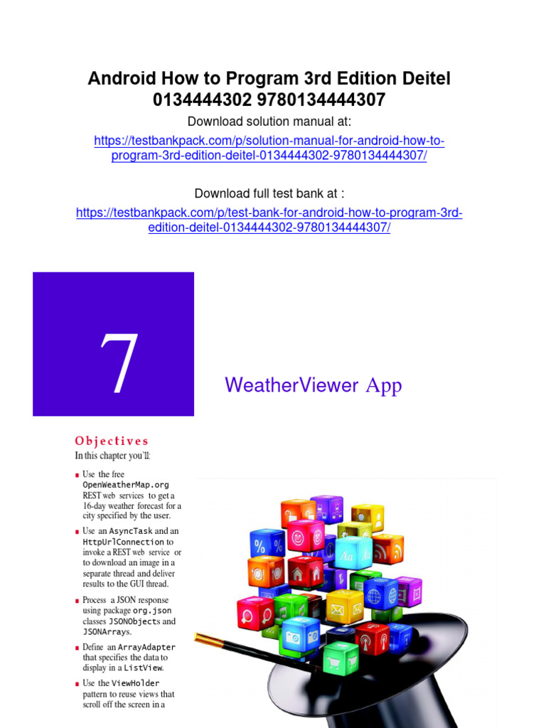 Android How To Program 3rd Edition Deitel Solutions Manual 1 | PDF ...