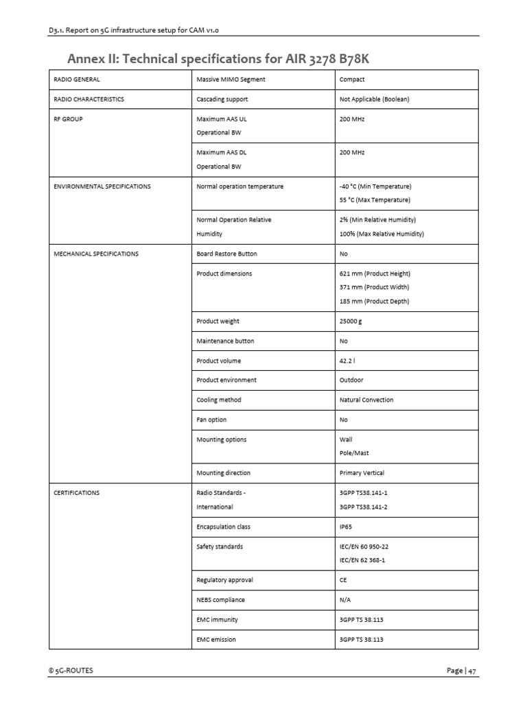 AIR 3278 B78K Technical Specifications | PDF | Electromagnetic ...