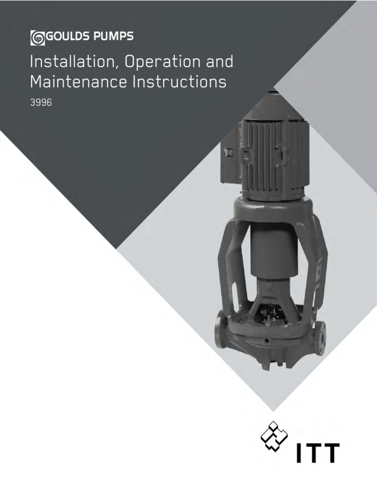 Goulds 3996 IOM PDF Pump Hazards