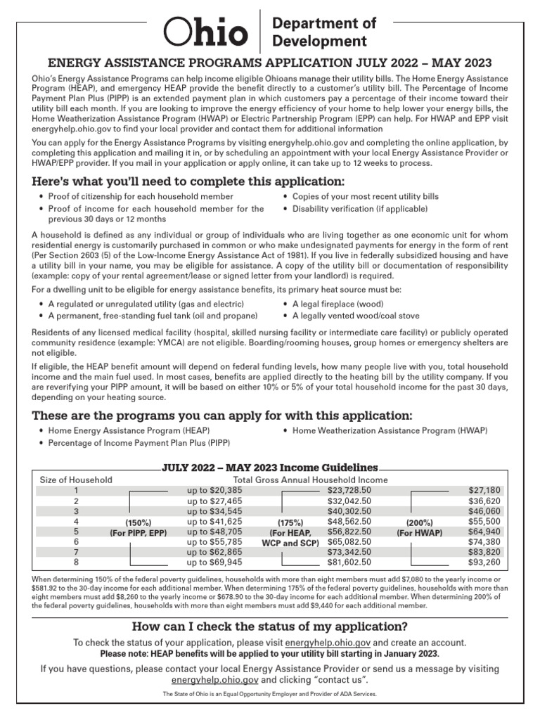 HEAP Application | PDF | Race And Ethnicity In The United States Census ...