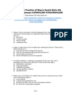 Practice of Macro Social Work 4th Edition Brueggemann Test Bank 1
