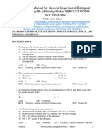 General Organic and Biological Chemistry 6th Edition Stoker Test Bank 1