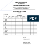 Checklist Pemeriksaan Apar PKM BBS 2023