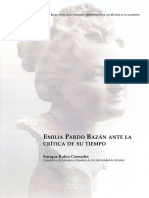 Emilia Pardo Bazan Ante La Critica de Su Tiempo 928527