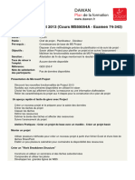 Ms Project 2013 (Cours Ms55054a Examen 74 343) PDF