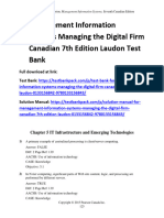 Management Information Systems Managing The Digital Firm Canadian 7th Edition Laudon Test Bank 1