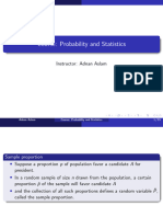Course: Probability and Statistics: Instructor: Adnan Aslam