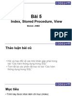 Slide 5 - Indexs, Store Procedure, Views