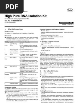 Roche High Pure Isolation Kit
