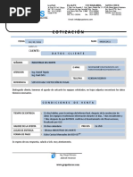 Carta de Cotizacion
